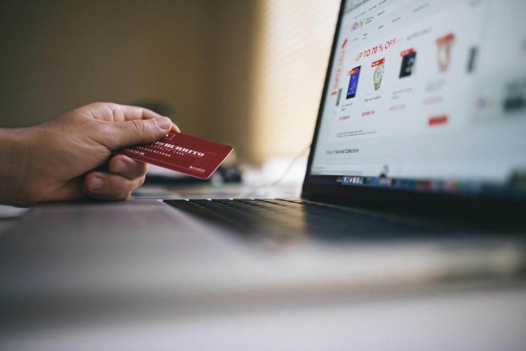 Laptop e-commerce screen online payment rates Ireland e-commerce processing fees CNP transaction costs