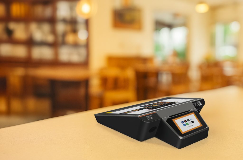 D3 Mini EPOS migration Ireland setup on Irish restaurant counter showing modern POS system switching solution