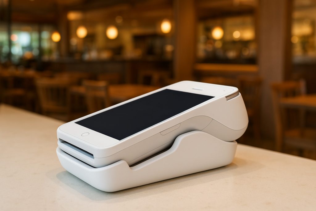 PAX A920 PRO card machines Ireland countertop payment terminal on business counter showing professional setup